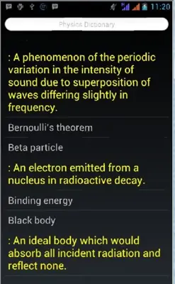 Physics Dictionary Ultimate android App screenshot 0