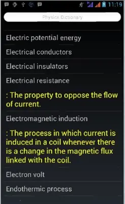 Physics Dictionary Ultimate android App screenshot 2